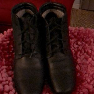 Clarks Tie and Side Zip Boots